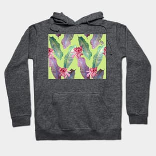 Tropical leaves and flowers Hoodie